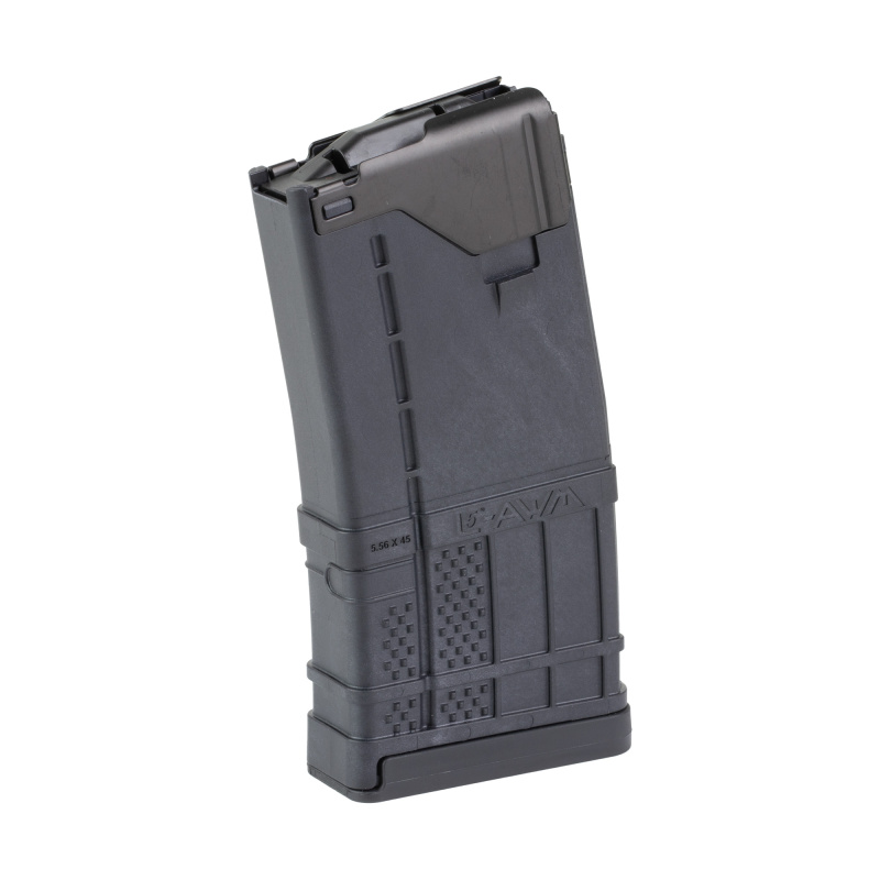 L5AWM, .223 Remington/5.56 NATO, 5 Rounds, Fits AR Rifles, Steel/Polymer Hybrid, Matte Finish, Opaque Black, 20 Round Body Style L5AWML-05-20-BLK