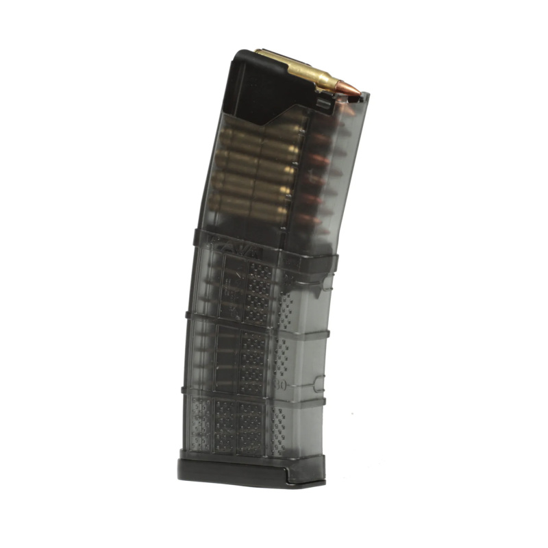L5AWM GEN 2, .223 Remington/5.56 NATO, 15 Rounds, Fits AR Rifles, Steel/Polymer Hybrid, Translucent Finish, Smoke, 30 Round Body Style L5L-G2-15-30-SMK