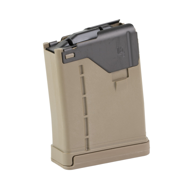 L5AWM GEN 2, .223 Remington/5.56 NATO, 5 Rounds, Fits AR Rifles, Steel/Polymer Hybrid, Matte Finish, Flat Dark Earth L5L-G2-5-10-FDE