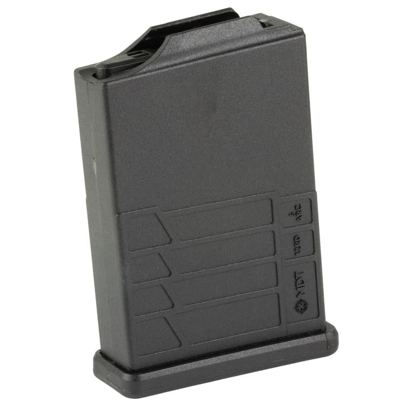 Magazine, 6MM ARC, 12 Rounds, Fits Short Action AICS Pattern, Polymer Construction, Black 106537-BLK