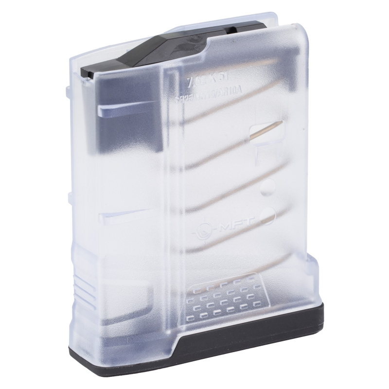 Magazine, Extreme Duty, 308 Winchester/762NATO, Fits AR-10, 10 Rounds, Translucent Clear 10EXD762X51-T-C