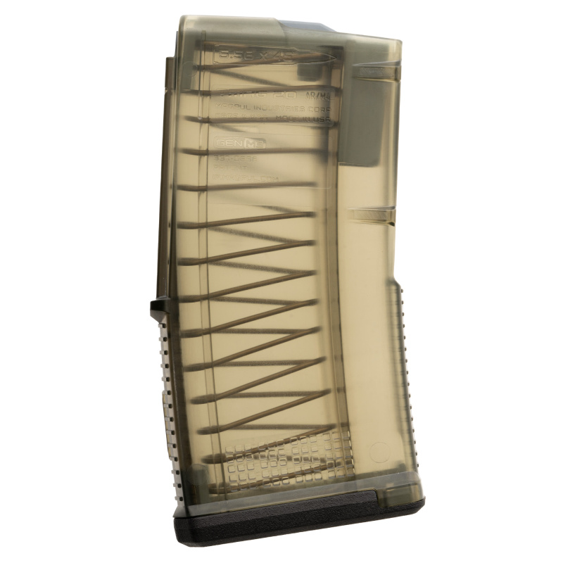 Magazine, TMAG 20 AR/M4 Gen M3, 223 Remington/556NATO, 20 Rounds, Fits AR-15, Olive Drab Translucent MAG1485-ODT