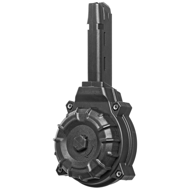 Magazine Drum, Fits Glock 17/19, 9MM, 50Rd, Black Polymer DRM-A11