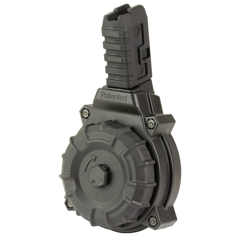 Drum Magazine, 9MM, 50 Rounds, Fits Springfield KUNA, Polymer Finish, Black DRM-A125