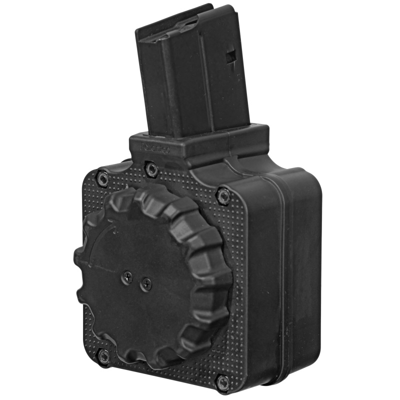 Magazine, 308 Winchester, 50 Round Drum, Fits SCAR 17, Polymer, Black DRM-A41
