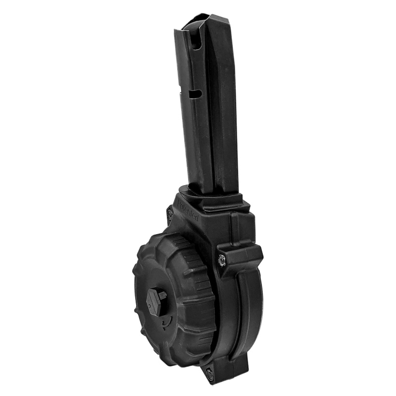 Magazine, 9MM, 50 Round Drum, Fits Smith & Wesson M&P-9, Polymer, Black DRM-A54