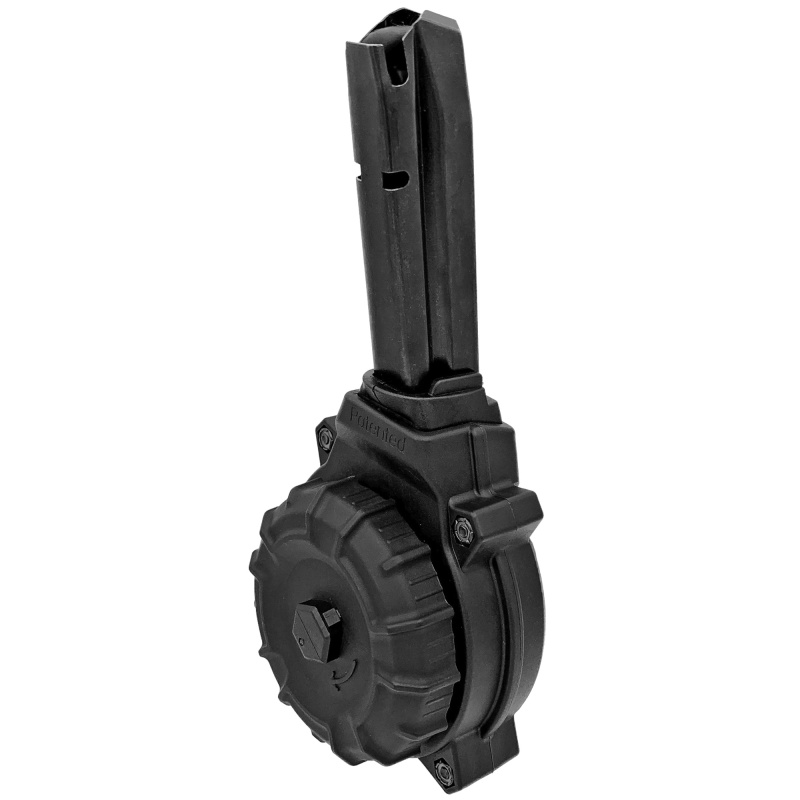 Magazine, 9MM, 50 Round Drum, Fits Sig Sauer P320, Polymer, Black  DRM-A55