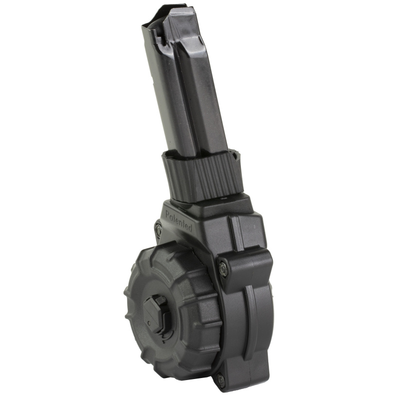 Magazine, 9MM, 30 Round Drum, Fits S&W Shield Plus, Polymer, Black DRM-A82