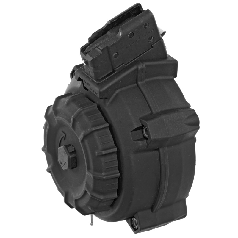 Magazine, Drum, 762X39, 50Rd, Fits AK-47, Black, Polymer DRM-A9