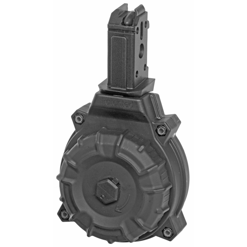 Magazine, 9MM, 50 Round Drum, Black, Fits CZ Scorpion EVO 3 DRM-A22