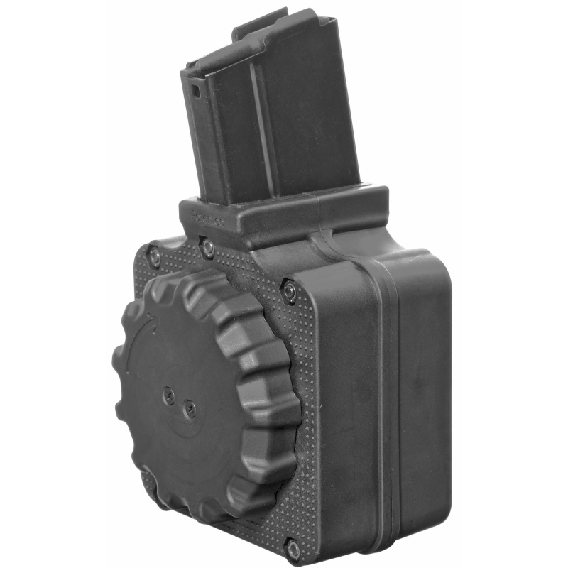 Magazine, 308 Winchester, 50 Round Drum, Black, Fits M1A DRM-A2