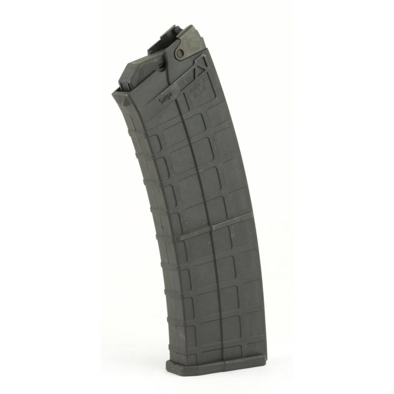 Magazine, 12 Gauge 10Rd, Fits Saiga, Black SAI 02