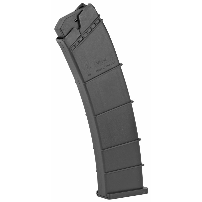 Vepr Shotgun Magazine, 12Ga, 12Rd, Fits Vepr 12Ga, Black SGMTV1212