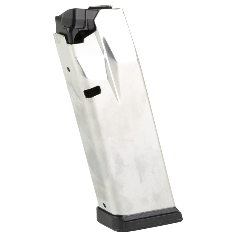 Magazine, 9MM, 15 Rounds, Fits Hellcat Pro, Silver Stainless Steel Body with Black Base Plate HCP5915