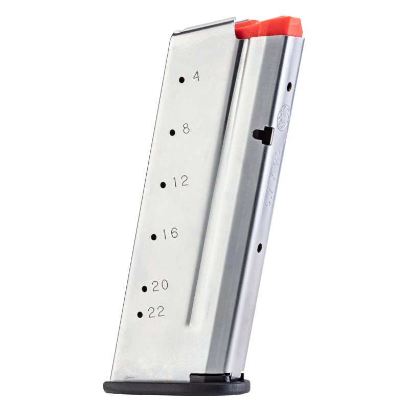 Magazine, 5.7X28MM, Fits M&P 5.7, 22 Rounds, Silver 3015896