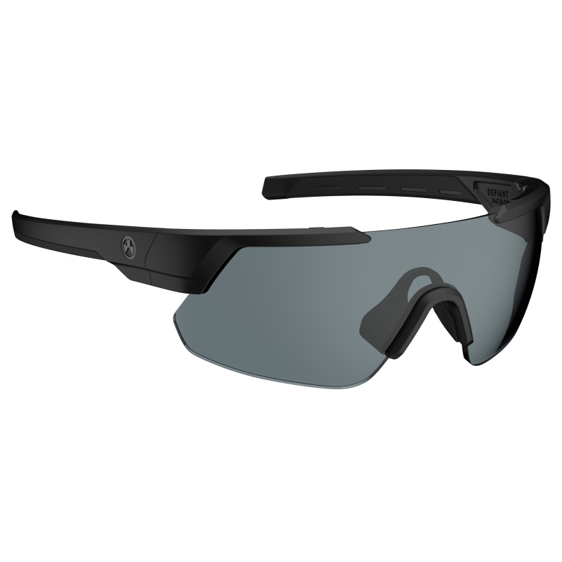 Defiant Eyewear, Black Frame with Gray/Red Polarized Lens MAG1044-1-001-1140