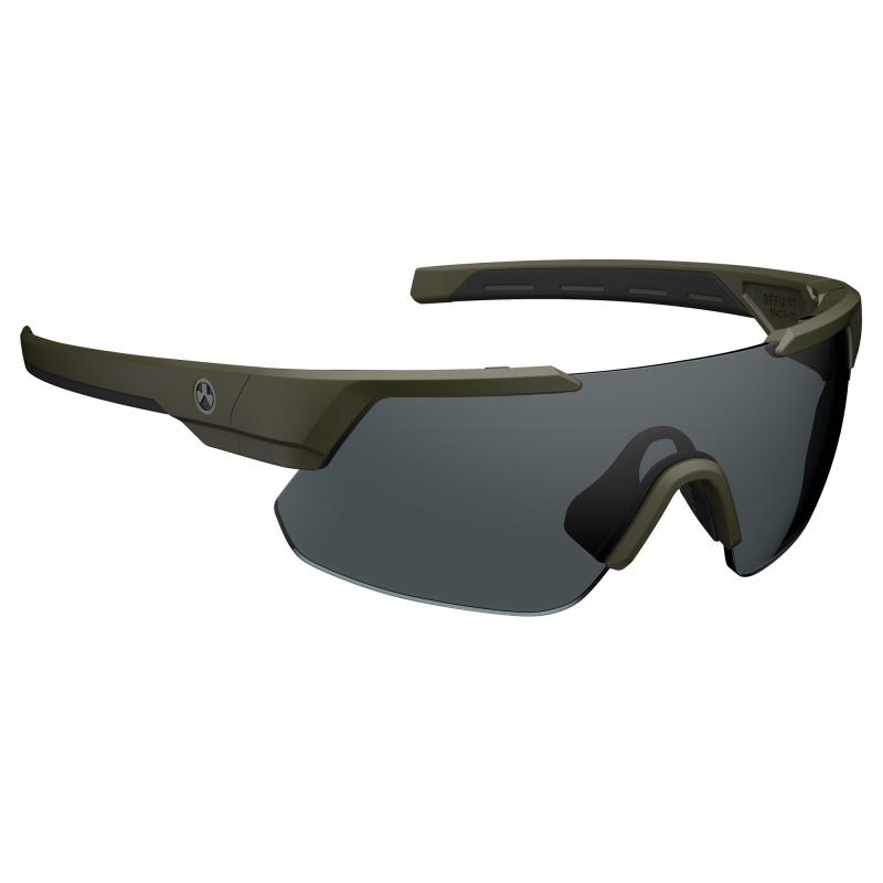 Defiant Eyewear, Olive Drab Green Frame with Gray Polarized Lens MAG1044-1-315-1100