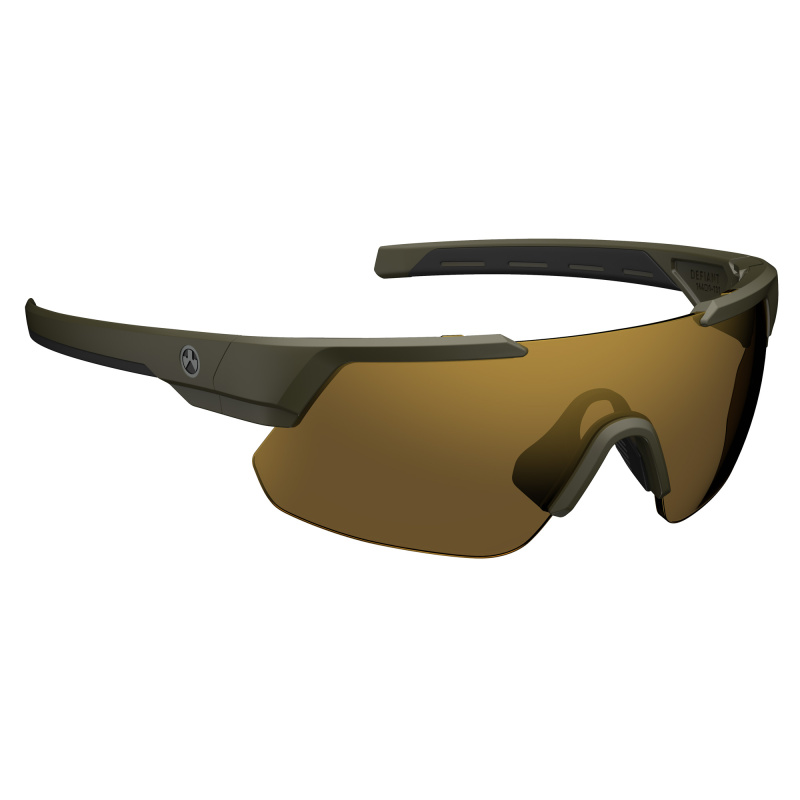 Defiant Eyewear, Olive Drab Green Frame with Bronze/Gold Polarized Lens MAG1044-1-315-2030