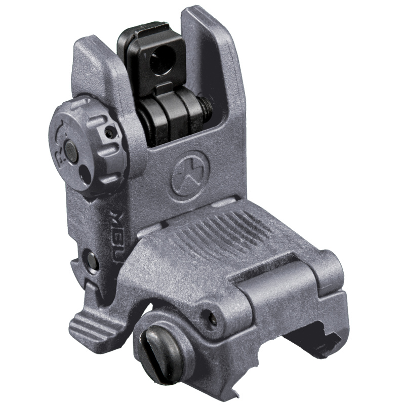 MBUS Rear Sight, Generation II, Fits Picatinny, Gray Finish MAG248-GRY