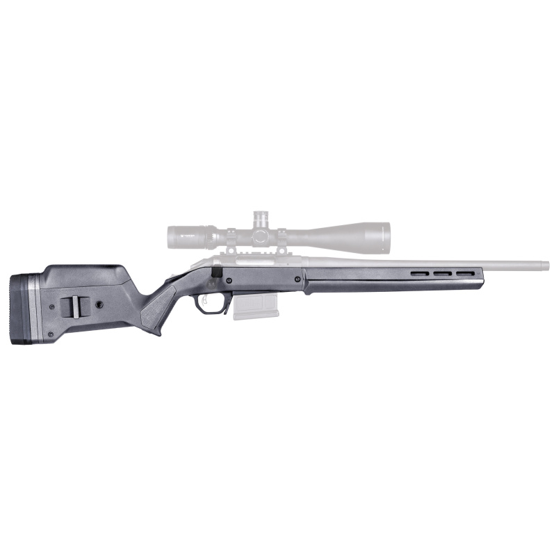 Hunter American Stock, Fits Ruger American Short Action Rifles, Gray Polymer MAG931GRY