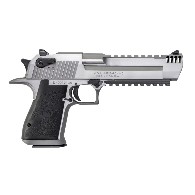MK19 Desert Eagle 357, Semi-automatic Pistol, 357 Mag, 6" Barrel, Stainless Steel Frame and Slide, Plastic Girps, 9Rd, w/Integral Muzzle Brake DE357SRMB