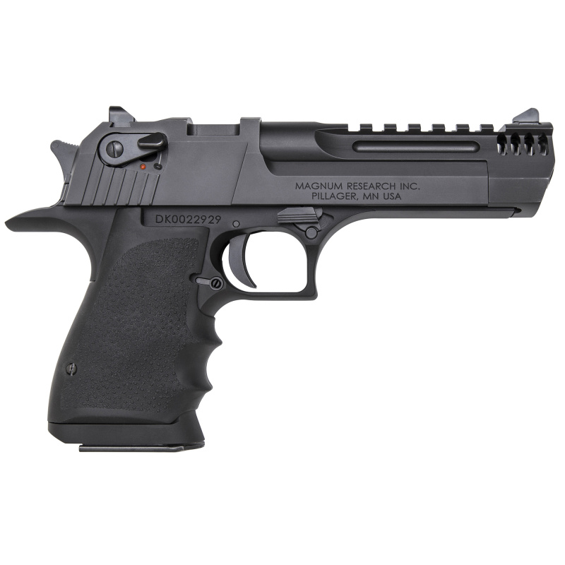 Desert Eagle Mark XIX L5 .44 Magnum 5 Inch Carbon Steel Slide and Barrel Hogue Finger Groove Rubber Grips Black Finish 8 Round