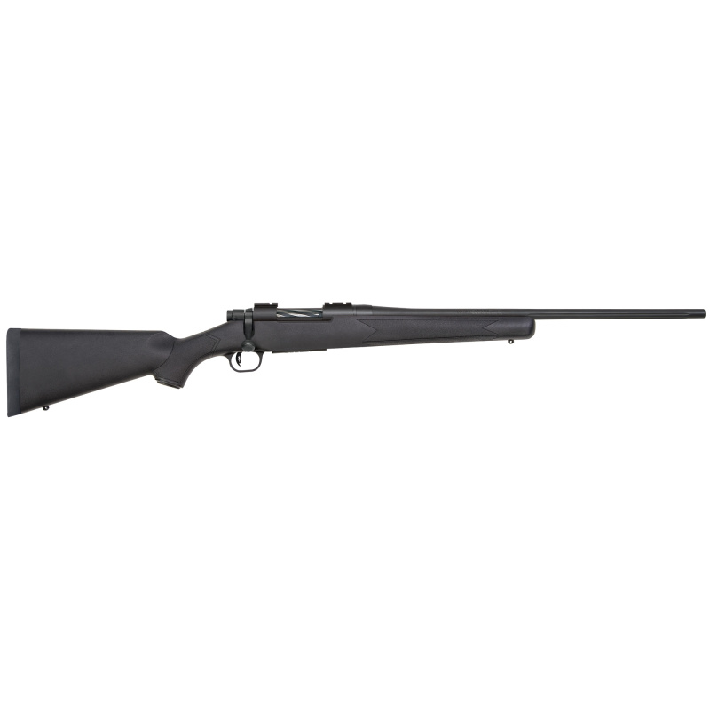 Patriot .22-250 Remington 22 Inch Fluted Barrel Matte Blue Finish Spiral Fluted Bolt Black Synthetic Stock 5 Round