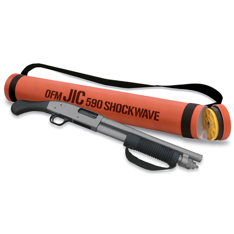 590 Shockwave JIC, Pump Action Shotgun, 12 Gauge, 14" Cylinder Barrel, 3" Chamber, Stainless Cerakote Finish, Pistol Grip, Bead Sight, 26.5" Overall Length 50656