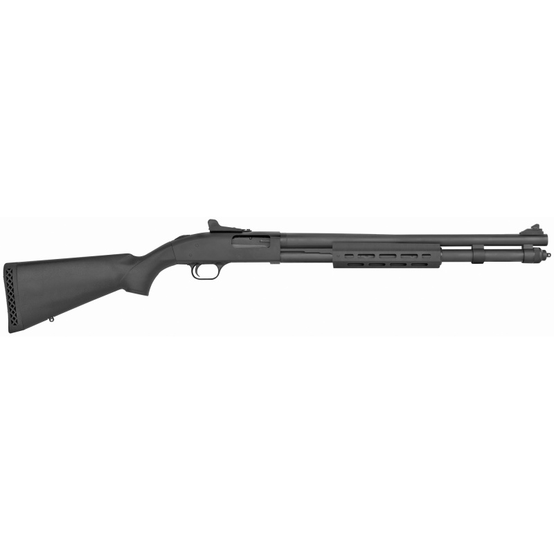 590, Tactical, Pump Action, 12 Gauge, 3" Chamber, 20" Cylinder Barrel, Blue Finish, Synthetic Stock with M-Lok Forend, Includes Adjustable Pistol Grip Kit, 9Rd, Ghost Ring Sight 50674