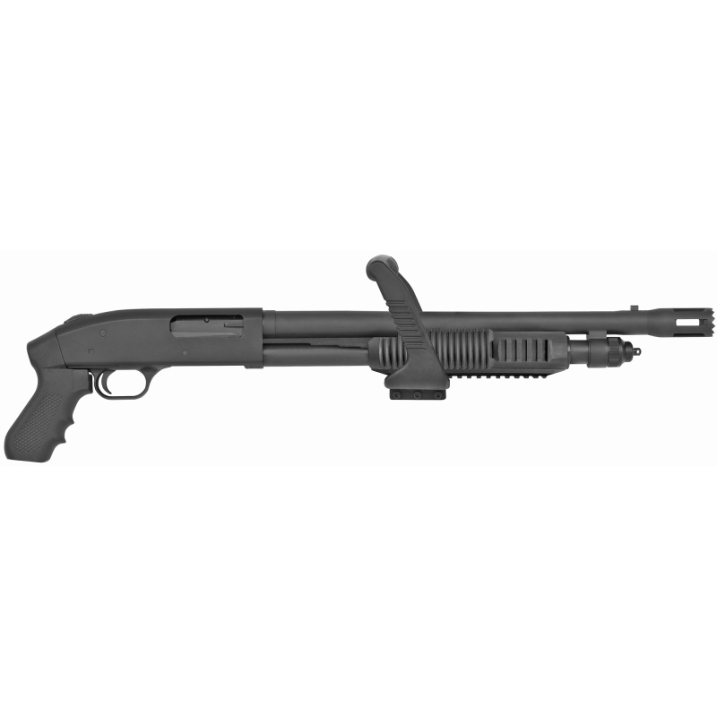 590, Chainsaw, Pump Action, 12 Gauge, 3" Chamber, 18.5" Stand Off Barrel, Blue Finish, Pistol Grip, Tri-Rail Forend, 6 Rd, Bead Sight 50692