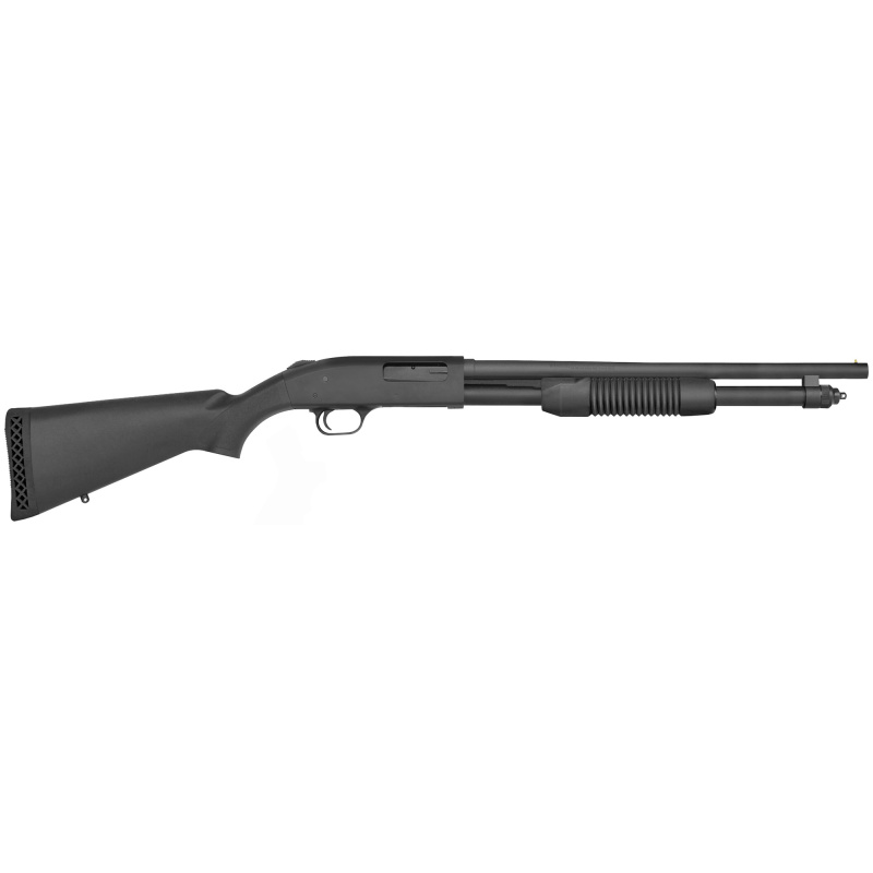 590, Persuader, Pump Action, 20 Gauge, 3" Chamber, 18.5" Cylinder Barrel, Blue Finish, Synthetic Stock, Includes Pistol Grip Kit, 7Rd, Bead Sight 50698