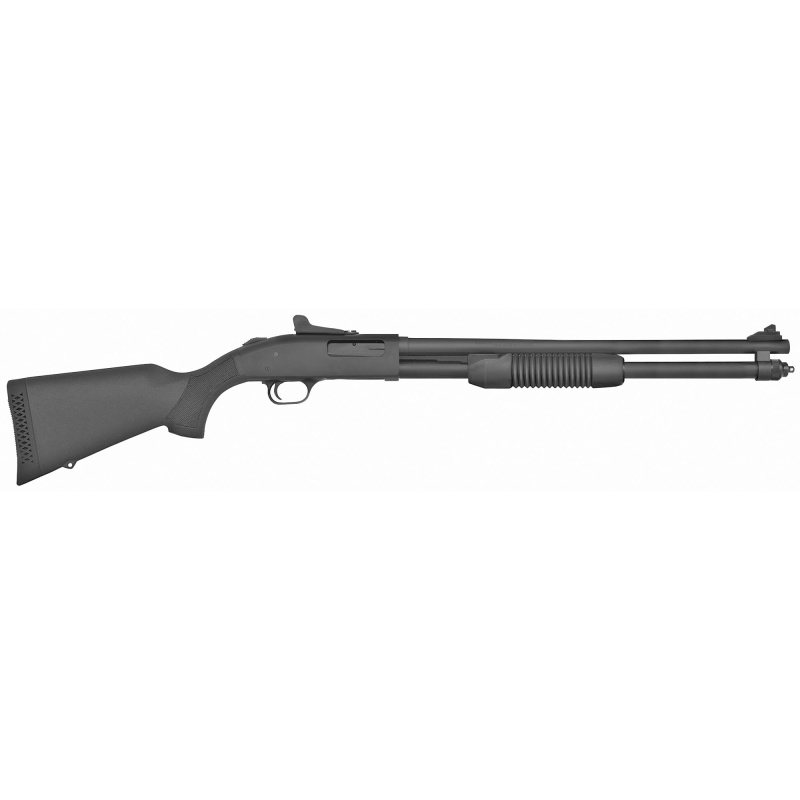 590, Persuader, Pump Action, 20 Gauge, 3" Chamber, 20" Cylinder Barrel, Blue Finish, Bantam Synthetic Stock, 9Rd, Ghost Ring Sight 50699