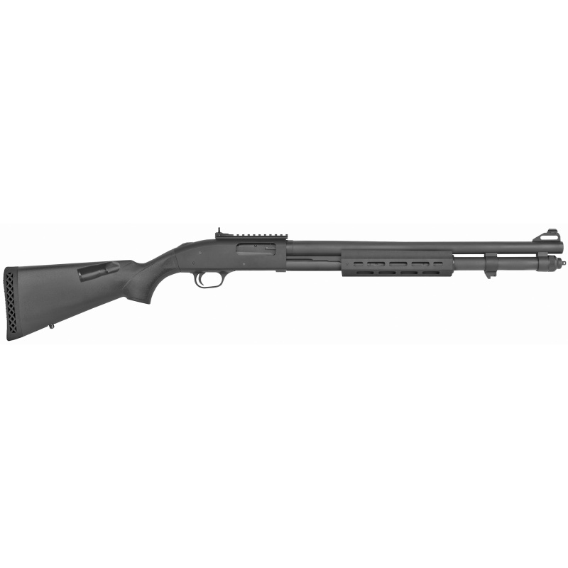 590A1 9-Shot M-Lock |  12ga 3" Chamber, 20" Heavy Wall Barrel, Parkerized Finish, 8rd (+1) Capacity, XS Ghost Ring Sights, Synthetic Stock with +4 Shell Storage, M-Lok Forend
