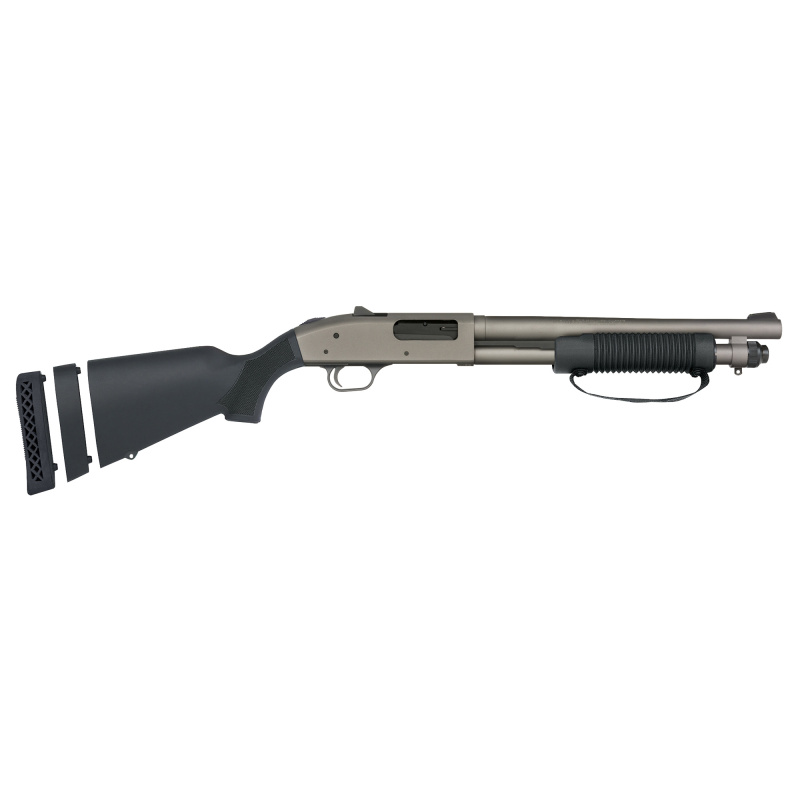590A1, Short Barrel Shotgun, 12 Gauge, 3" Chamber, 14" Barrel, Cylinder Bore, Cerakote Finish, Tungsten, 5 Rounds, 1 Magazine 50798