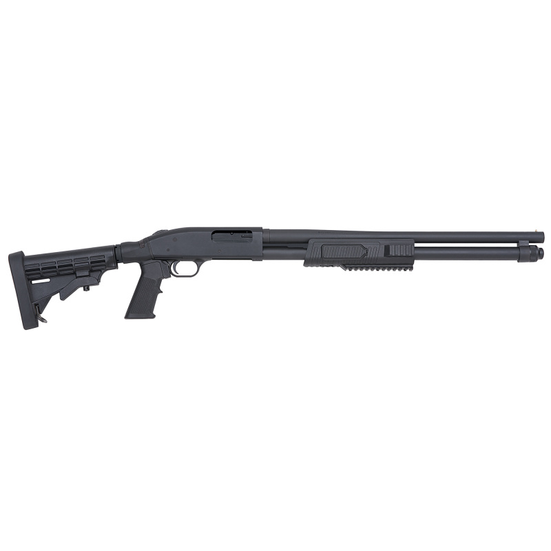 Flex 590 Tactical TLS 12 Gauge 3 Inch Chamber 20 Inch Barrel Matte Black Finish Bead Sights 6-Position Adjustable Black Synthetic Stock 8 Round