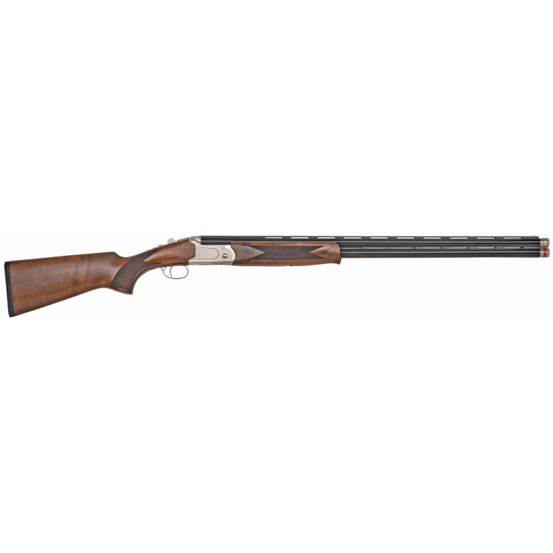 Gold Reserve II, Over/Under Shotgun, 12 Gauge, 3" Chamber, 30" Vent Rib Barrel / Polished Blue, Polished Silver Receiver w/ Gold Inlay, Satin Black Walnut Stock, Sport Set Chokes (5 Total), Bead Sight, 2 Rounds 75472