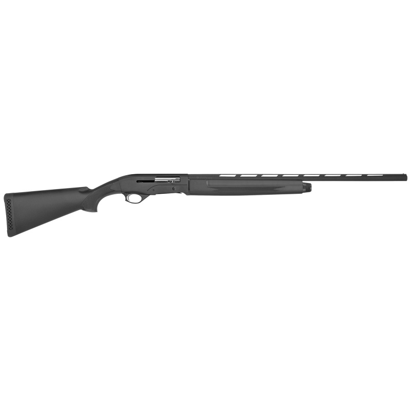 SA-410, Semi-automatic, 410 Gauge, 3" Chamber, 26" Vent Rib Barrel, Black Finish, Synthetic Stock and Forend in Mossy Oak Bottomland, Extended Full Choke, Picatinny Rail, Oversized Charging Handle, 5Rd, Fiber Optic 3-Dot Sight 75795