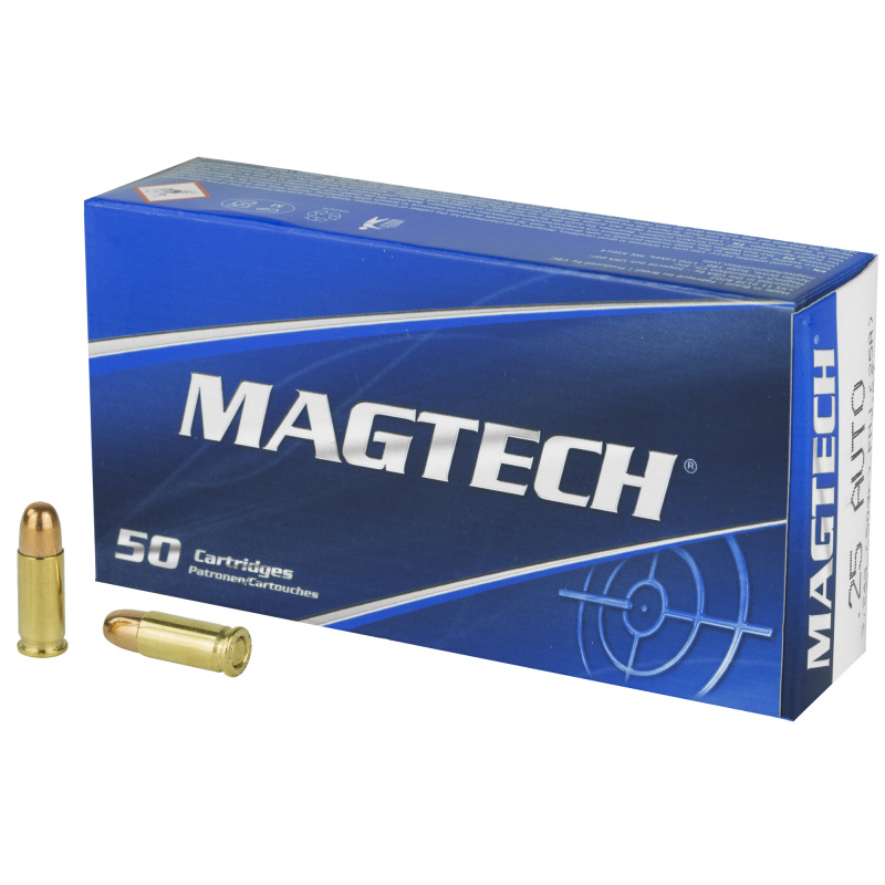 .25 ACP 50 Grain Full Metal Case
