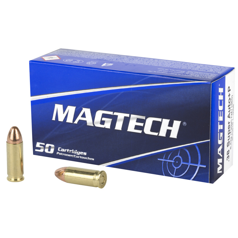 .38 Super Auto+P 130 Grain Full Metal Jacket