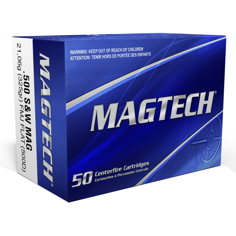 Sport Shooting, 500 S&W, 325 Grain, Full Metal Jacket, 20 Round Box 500DL