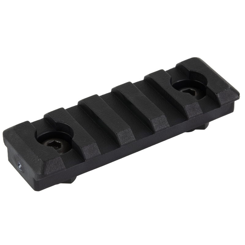 Polymer M-LOK Rail, Fits M-LOK Handguards, 5 Slot, Polymer Construction, Matte Finish, Black, Hardware Included MI-5PMR