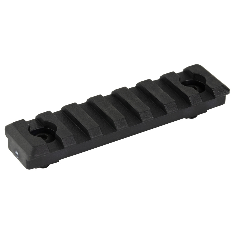 Polymer M-LOK Rail, Fits M-LOK Handguards, 7 Slot, Polymer Construction, Matte Finish, Black, Hardware Included MI-7PMR