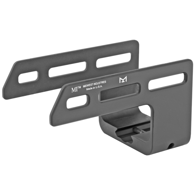 MLOK Light Mount with Hand Stop, Aluminum, Black Anodized Finish, Fits Keltec KSG MI-KSG-MM