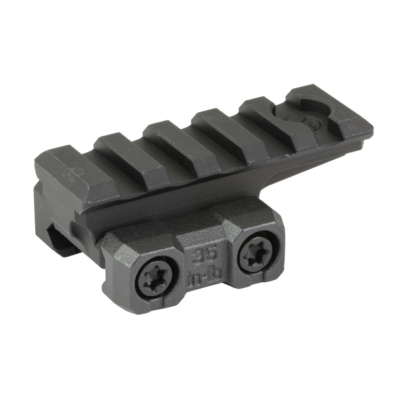 MK2, Mount, Fits 1913 Picatinny Rail Riser, 5 Slot, Anodized Finish, Black MI-MK2-R5