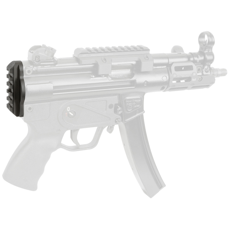 HK MP5K End Plate Adaptor, Picatinny, Aluminum, Anodized, Black MI-MP5K-PEPA
