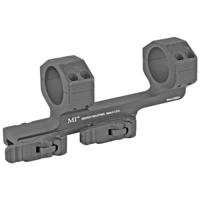 QD Scope Mount, 30mm, 20 MOA Elevation, Aluminum, Black Anodized Finish MI-QD30SM-20MOA