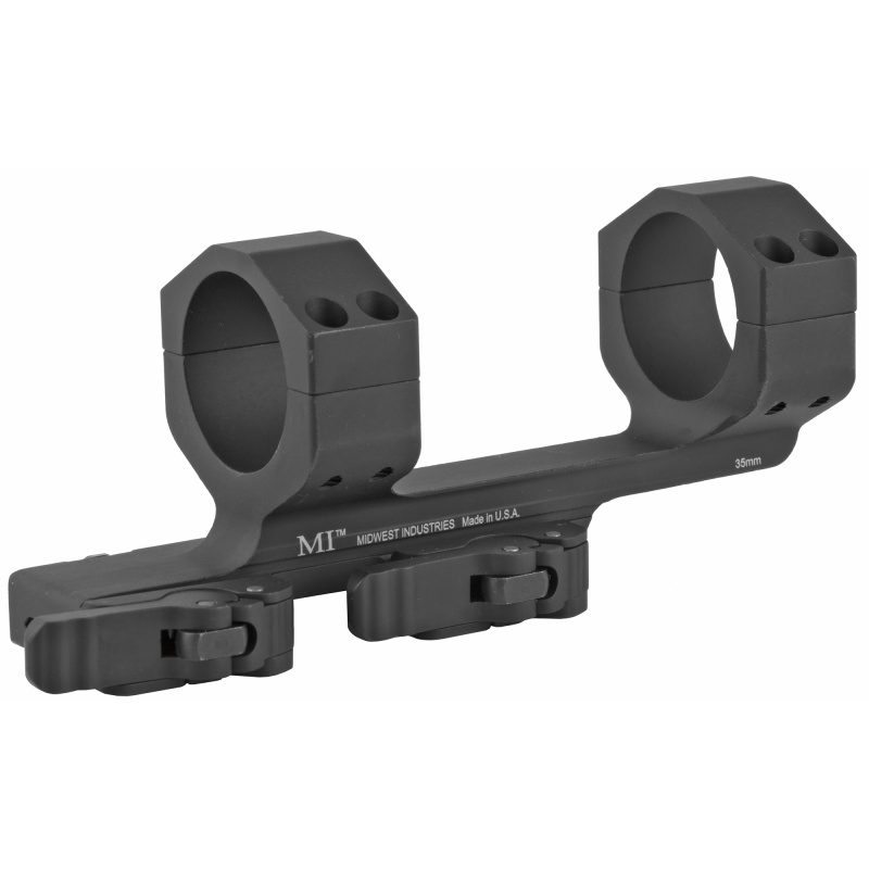 QD Ring Mount, 35MM, Black, Fits Picatinny Rail MI-QD35SM