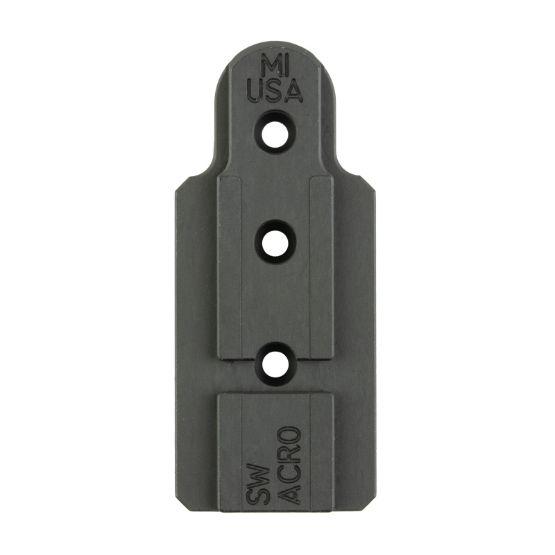 Red Dot Mount, Optic Mount, Aimpoint ACRO Footprint, Fits Most S&W Revolvers (K/L/N/X) with 3 Holes on Top Strap, Anodized Finish, Black MI-SWRDM-ACRO