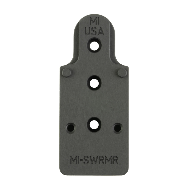 Red Dot Mount, Optic Mount, Trijicon RMR Footprint, Fits Most S&W Revolvers (K/L/N/X) with 3 Holes on Top Strap, Anodized Finish, Black MI-SWRDM-RMR