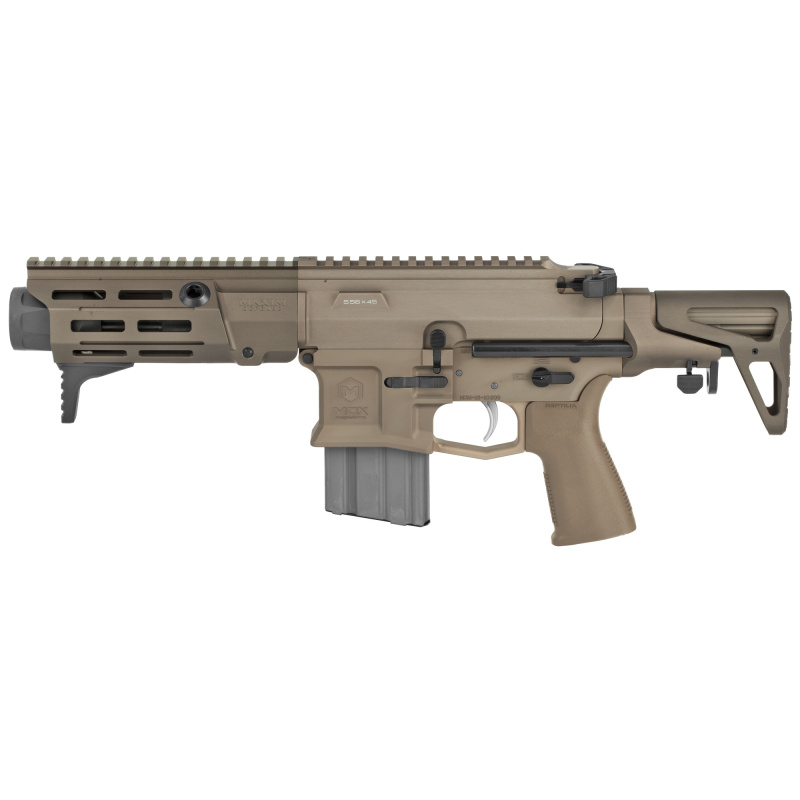 PDX, Semi-automatic SBR, 556NATO, 5.5" Barrel, Flat Dark Earth (Arid),  Maxim Defense Hatebrake, SCW Stock System, ALG Combat Trigger, 30Rd MXM-47806